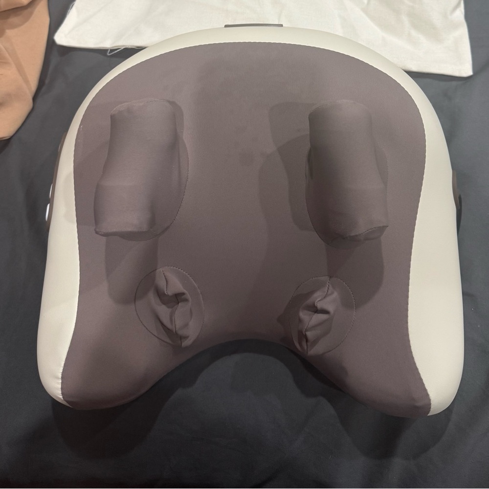 Brown and Cream Neck Massager